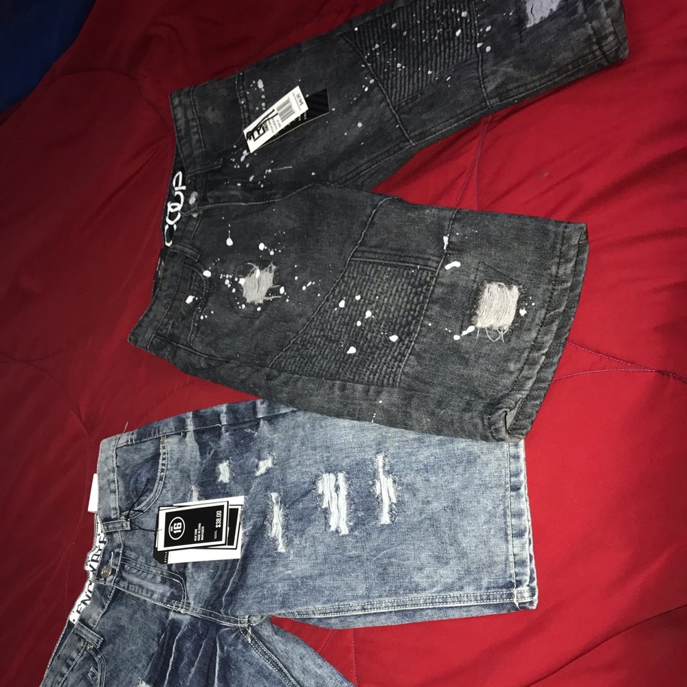 2 Brand New jeans shorts size 16 Never Worn HMU💯